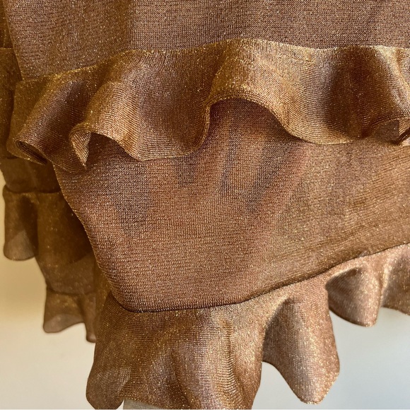 Zara shimmer Ruffle Blouse - Picture 6 of 6